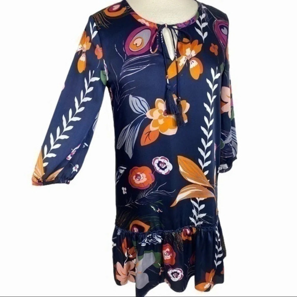 Jade retro mod floral shift dress size S - Picture 2 of 7